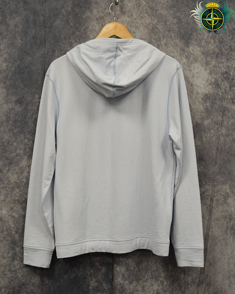 C.P Company Chest Logo Hoodie Light Blue - XL