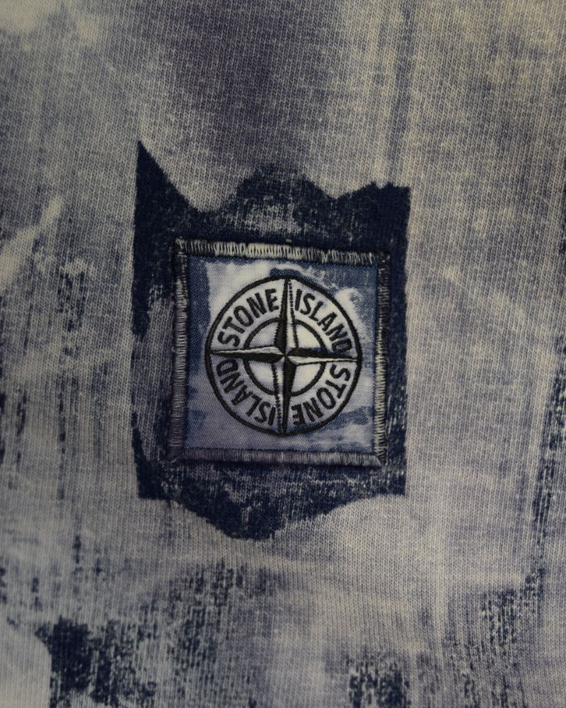 Stone Island Snow Beast Custom Vintage T-Shirt Blue detail view