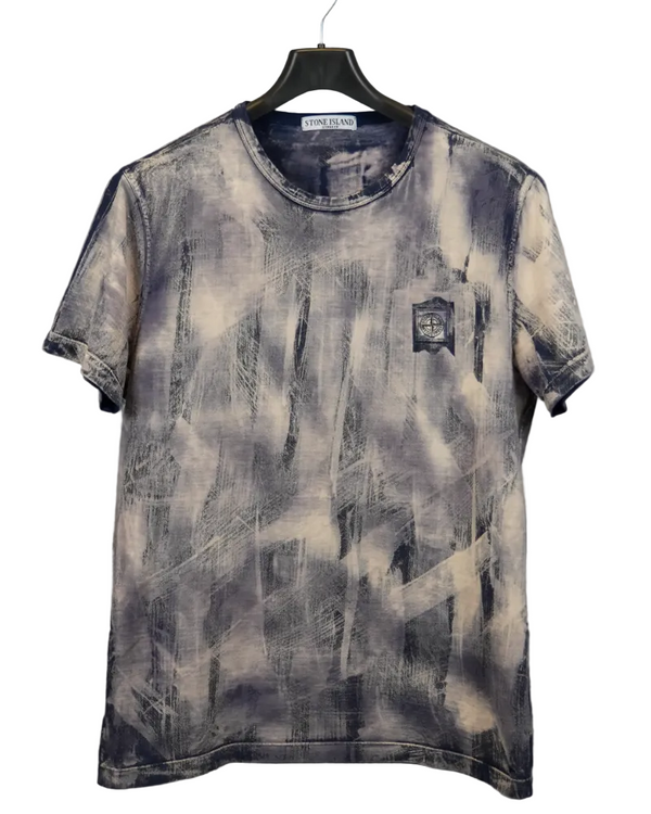 Stone Island Snow Beast Custom Vintage T-Shirt Blue front view