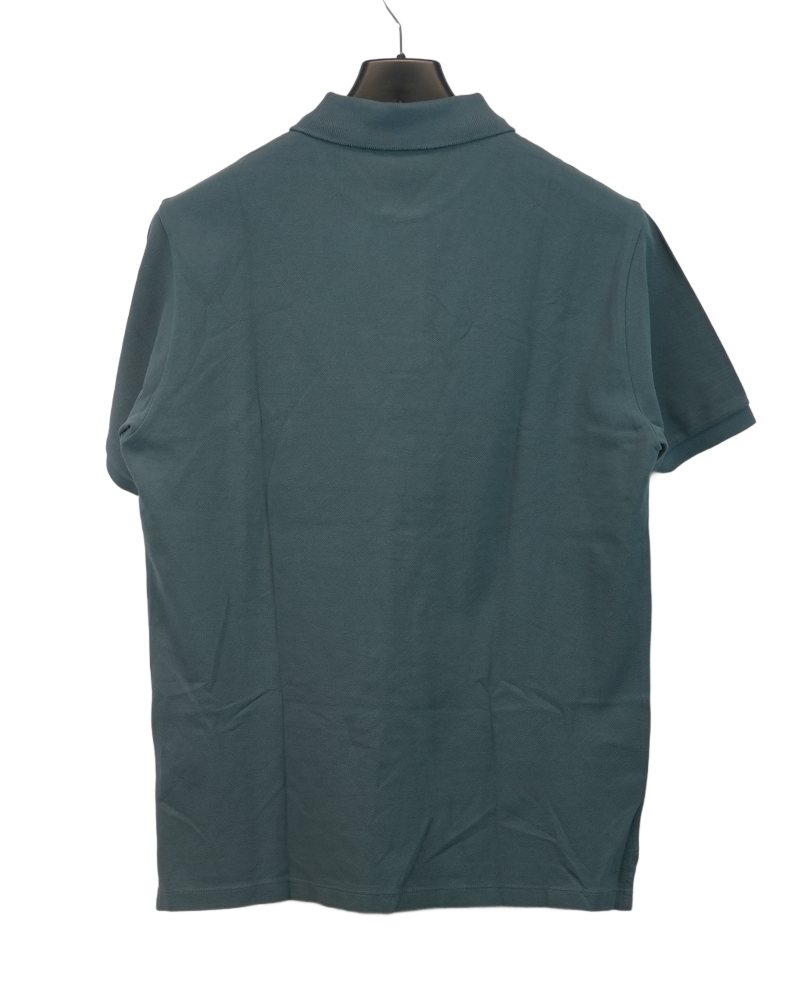 Stone Island Compass Patch Polo Shirt Teal back view