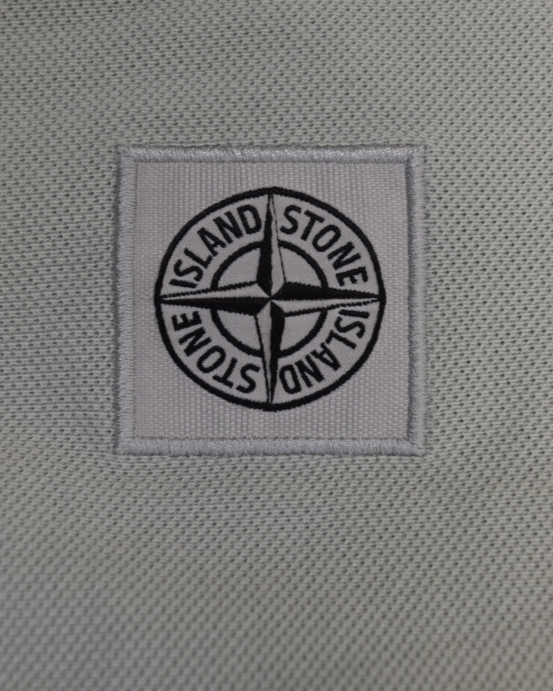 Stone Island Compass Patch Polo Shirt Stone detail view