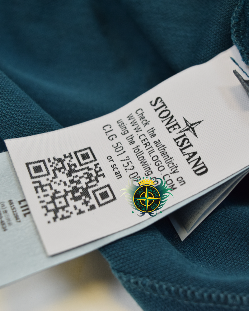 Stone Island Compass Polo Shirt Green detail view