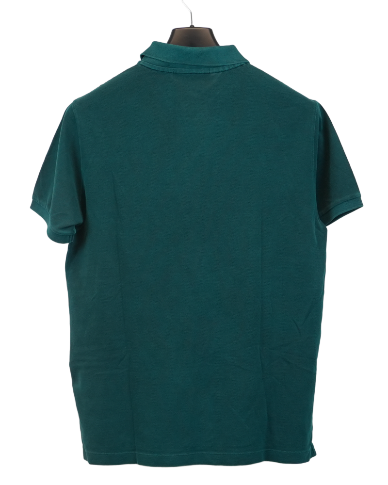 Stone Island Compass Polo Shirt Green back view