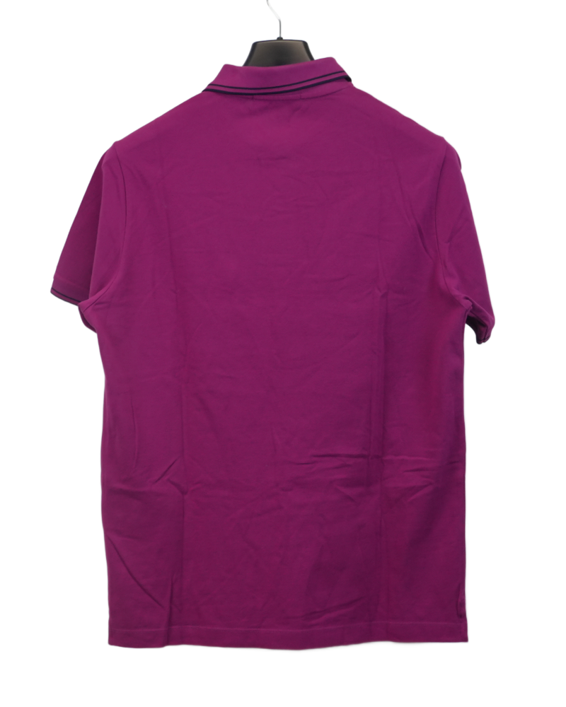 Stone Island Compass Patch Polo Shirt Purple back view