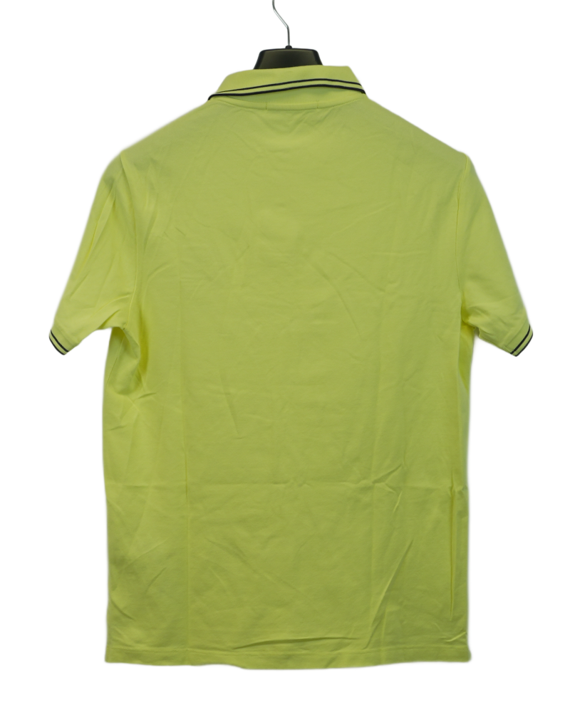 Stone Island Compass Patch Polo Shirt Yellow back view