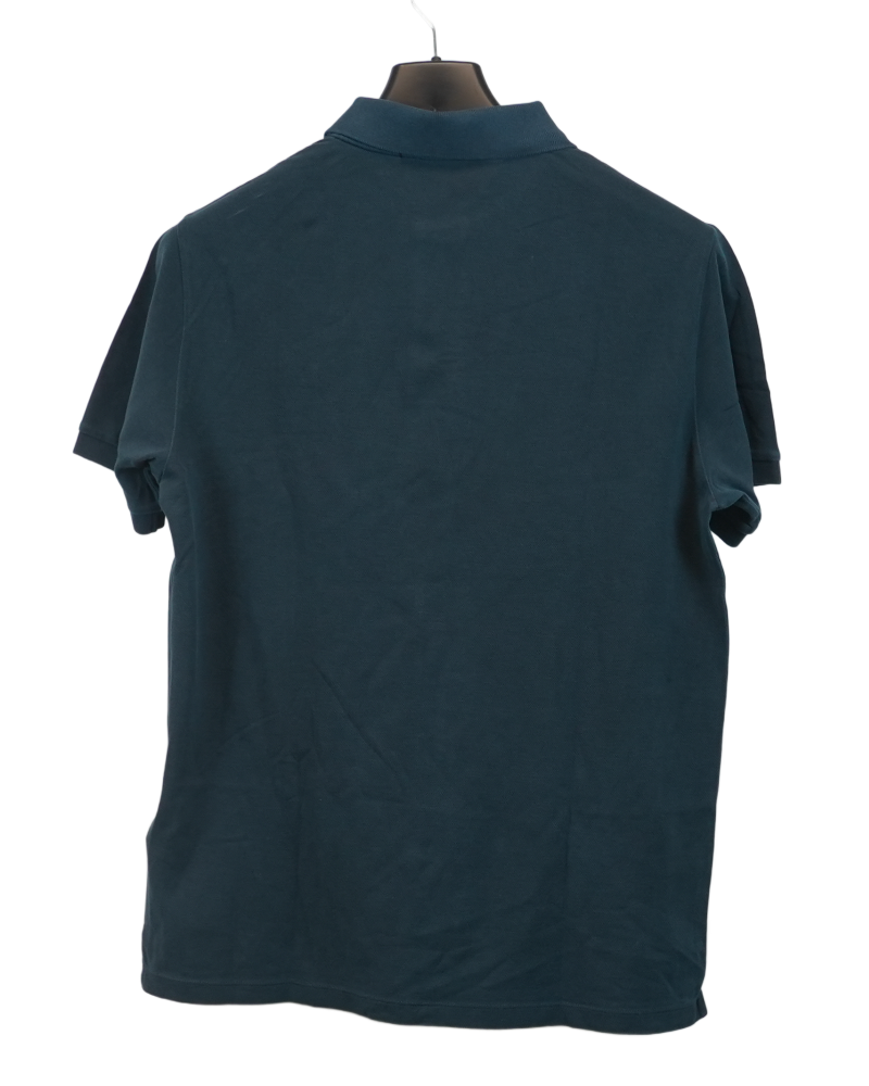 Stone Island Compass Patch Polo Shirt Navy Blue front view