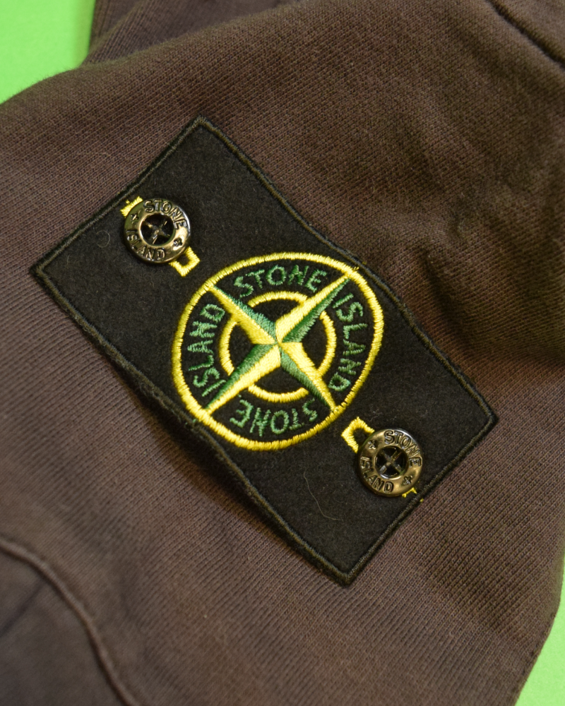 Stone Island Cargo Pocket Cuffed Joggers Brown detail view