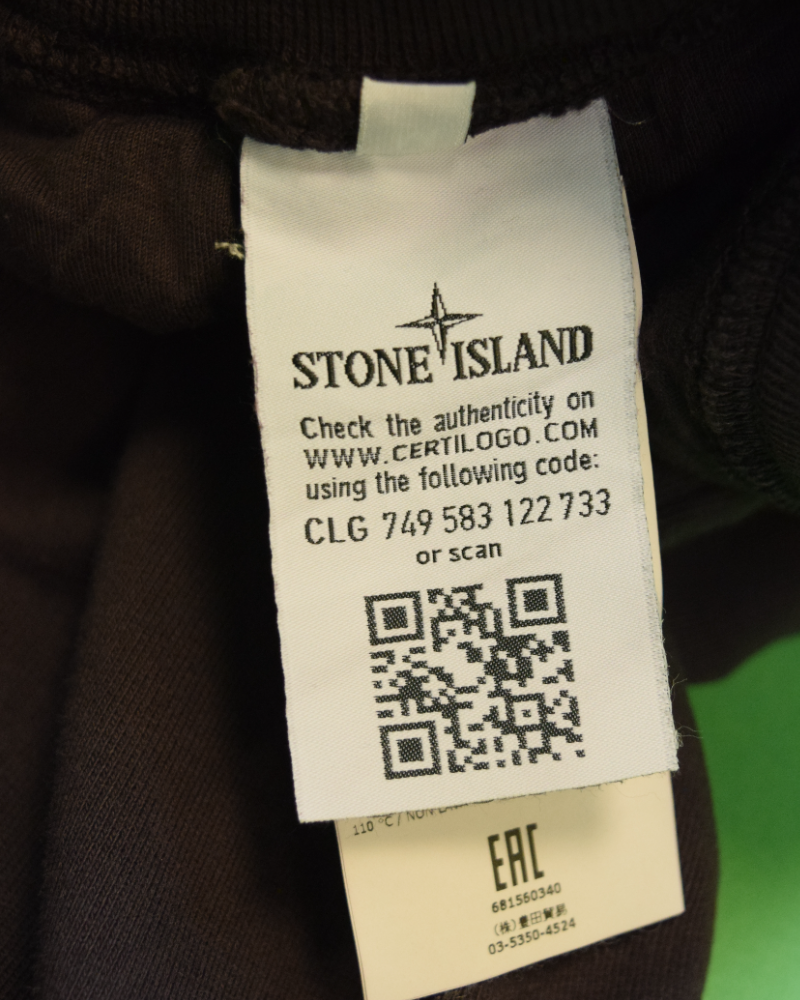 Stone Island Cargo Pocket Cuffed Joggers Brown detail view