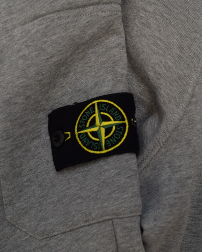 Stone Island Cuffed Joggers Grey detail view