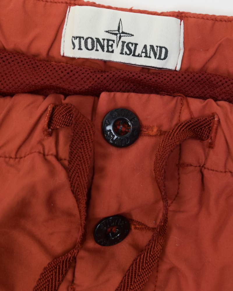 Stone Island Stellina Swim Shorts Red detail view