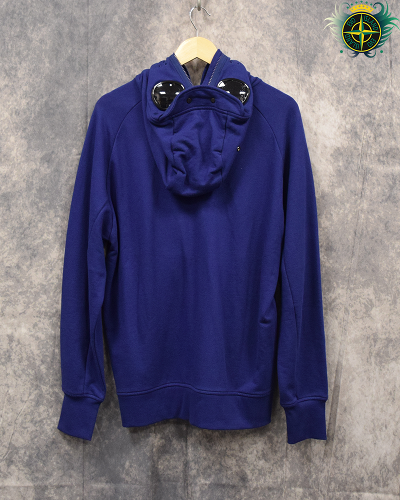 C.P Company Full Zip Riot Hoodie Blue - L