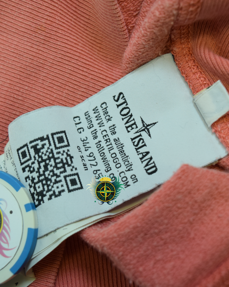 Stone Island Lightweight Crewneck Sweatshirt Pink detail view