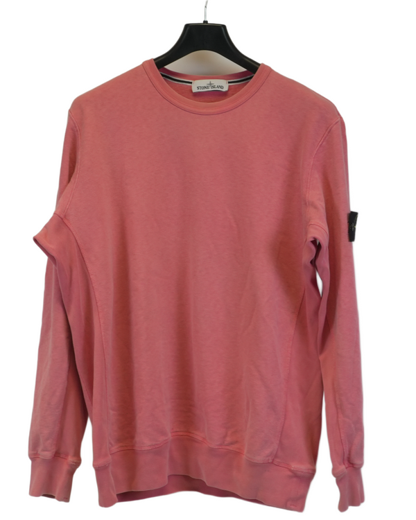 Stone Island Lightweight Crewneck Sweatshirt Pink front view