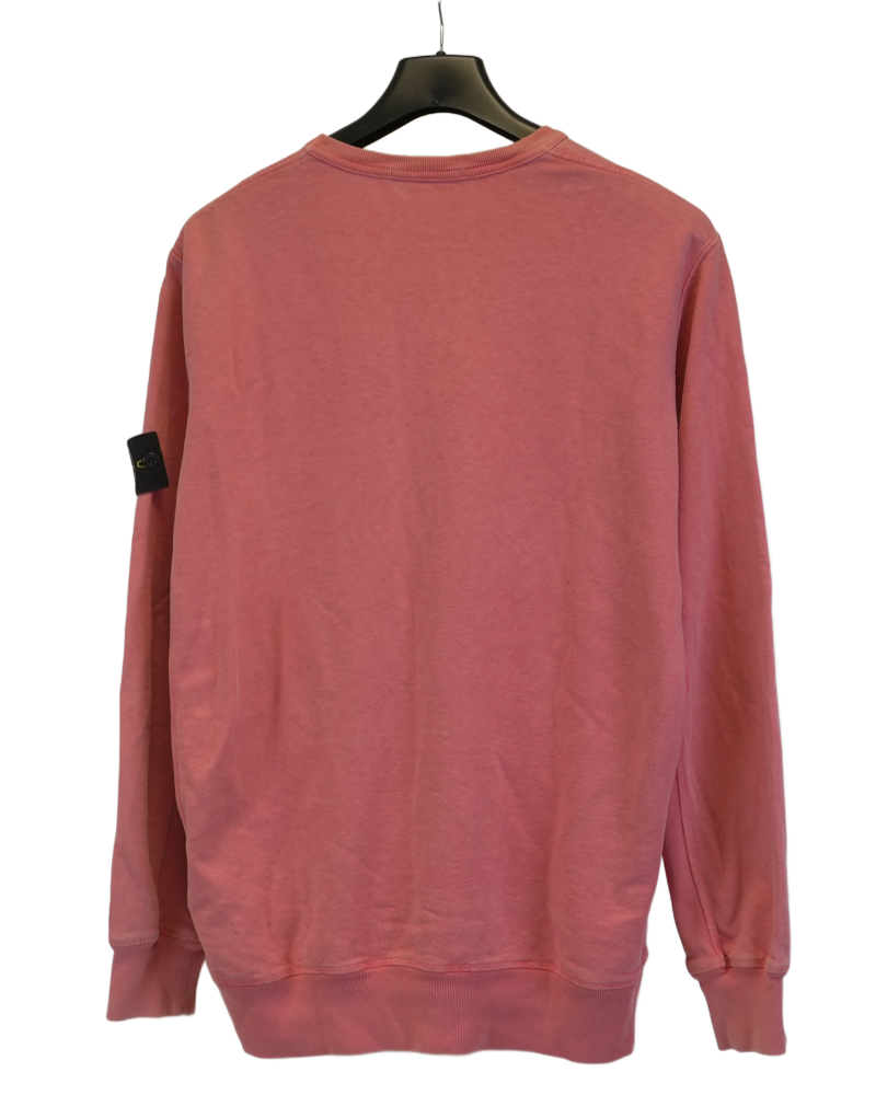 Stone Island Lightweight Crewneck Sweatshirt Pink back view