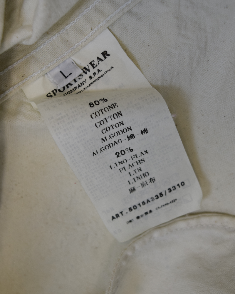 Stone Island Vintage Chore Jacket White detail view
