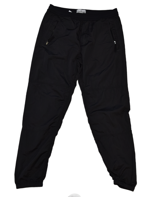 Stone Island Nylon Metal Joggers Black front view