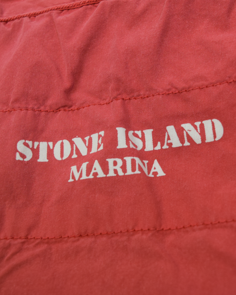 Stone Island Vintage Marina Swim Shorts Red detail view