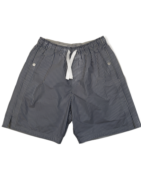 Stone Island Marina Striped Shorts Blue/White front view