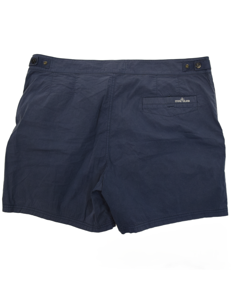 Stone Island Swim Shorts Navy Blue back view