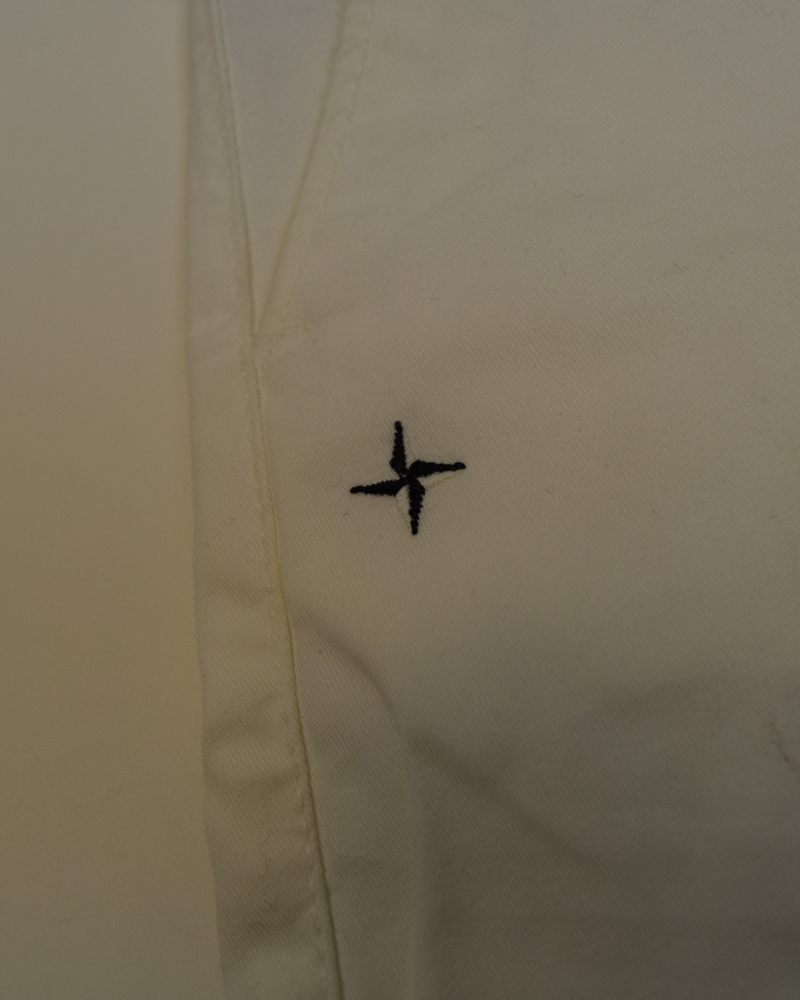 Stone Island Stellina Bermuda Shorts White detail view