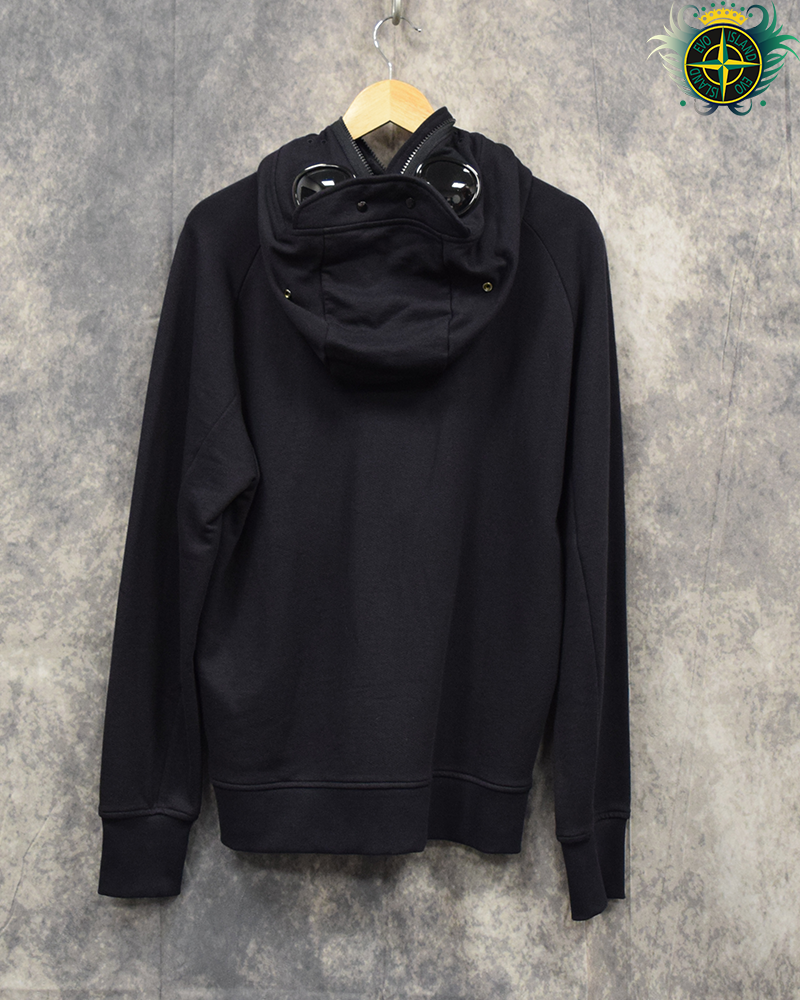 C.P Company Full Zip Riot Hoodie Navy Blue - L