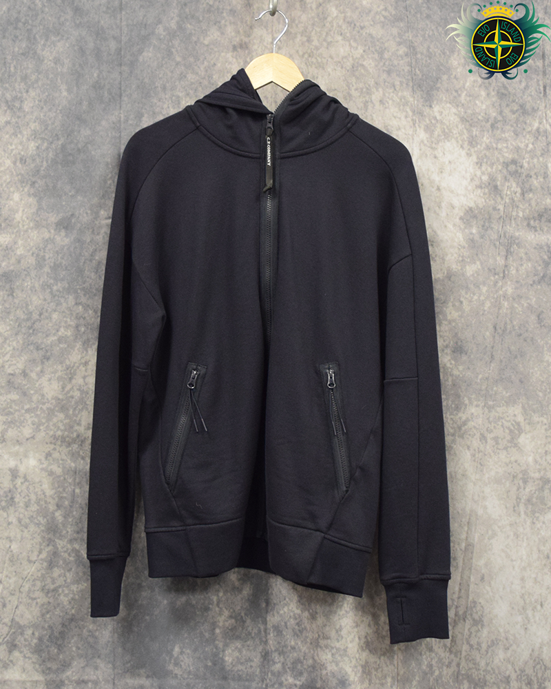 C.P Company Full Zip Riot Hoodie Navy Blue - L
