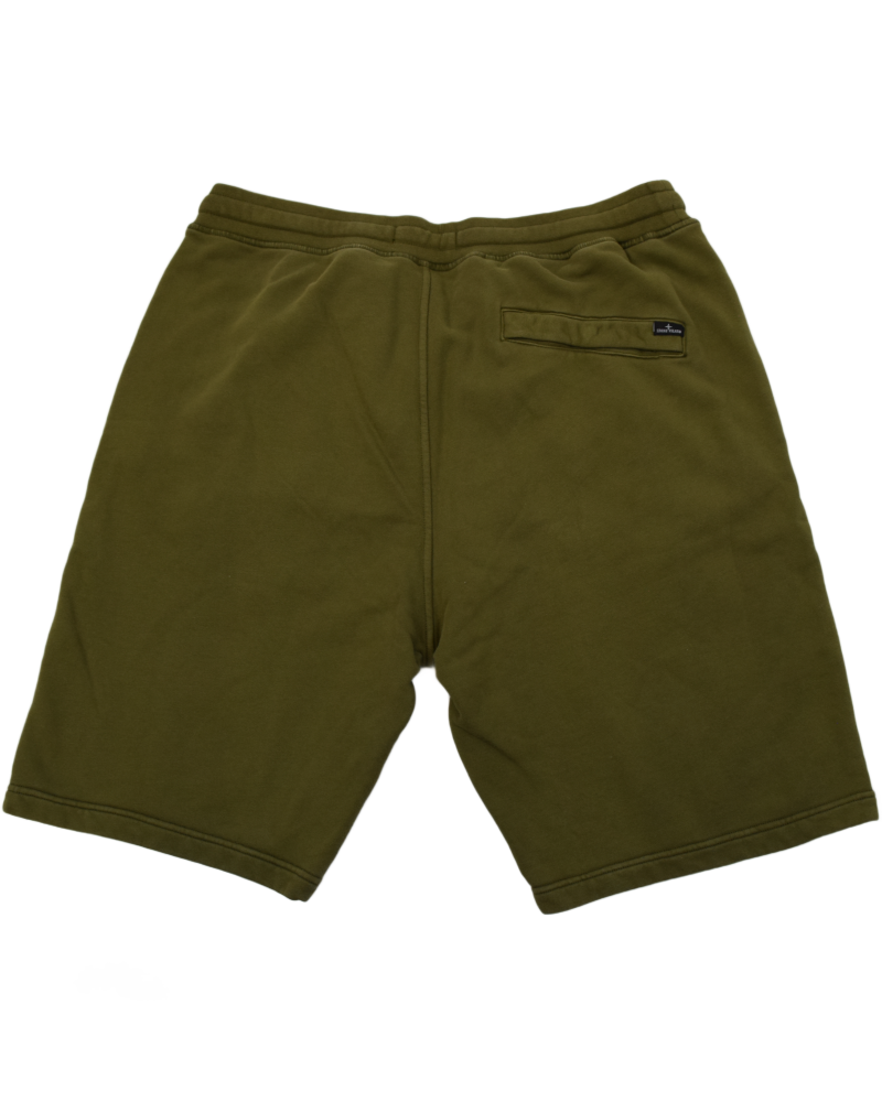 Stone Island Printed Bermuda Jogger Shorts Khaki back view