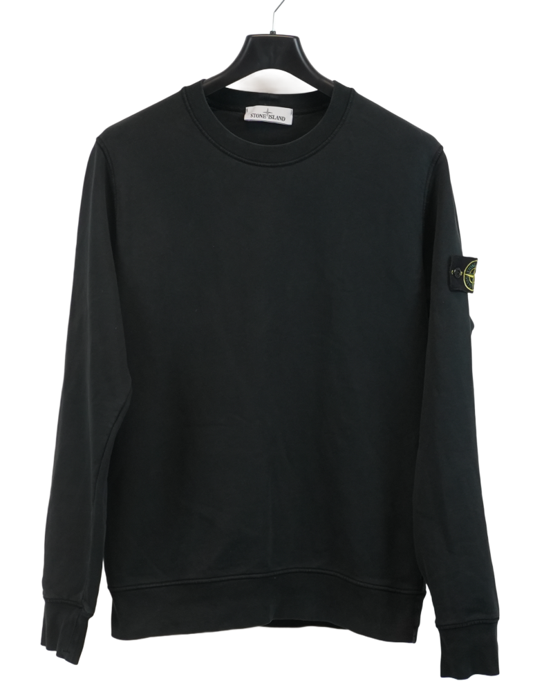 Stone Island Crewneck Sweatshirts Black front view