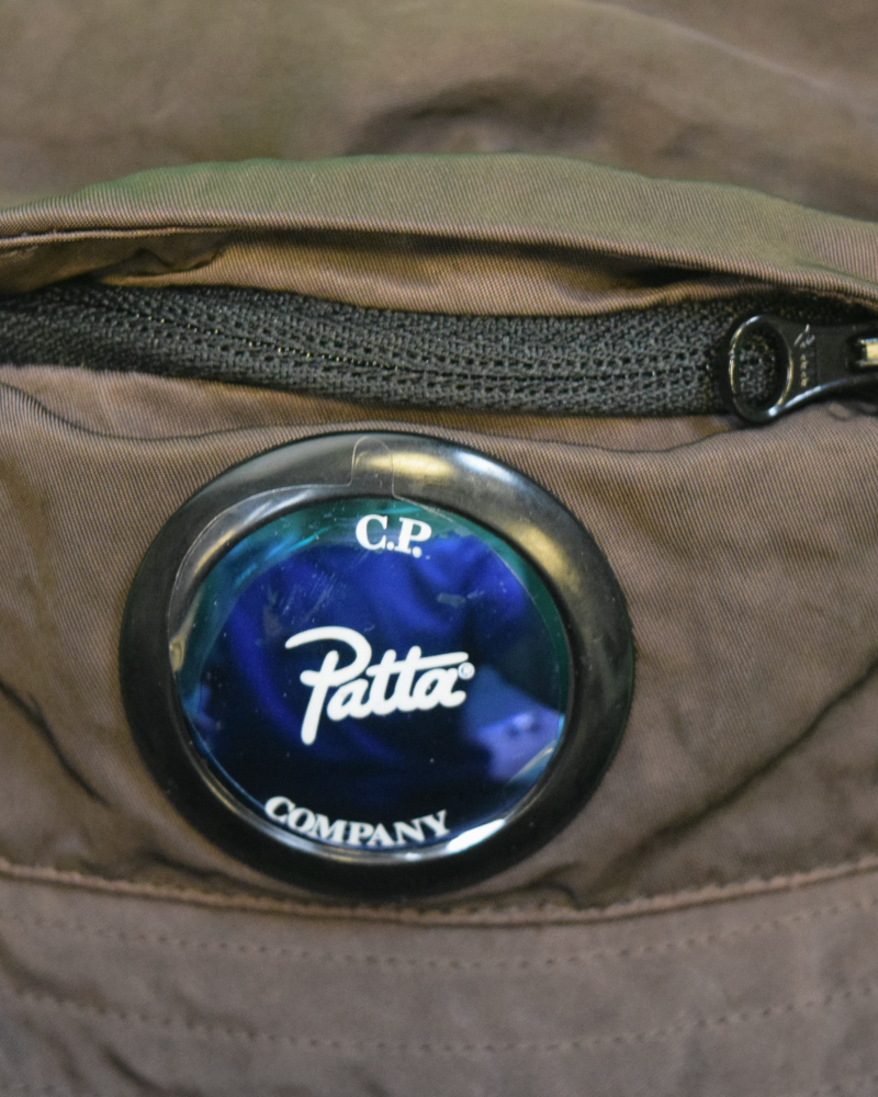 C.P Company x Patta Lens Bucket Hat Brown back view