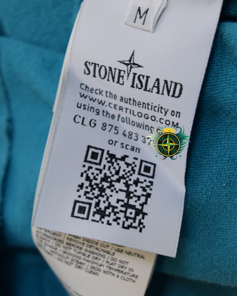 Stone Island Lightweight Crewneck Sweatshirt Blue detail view