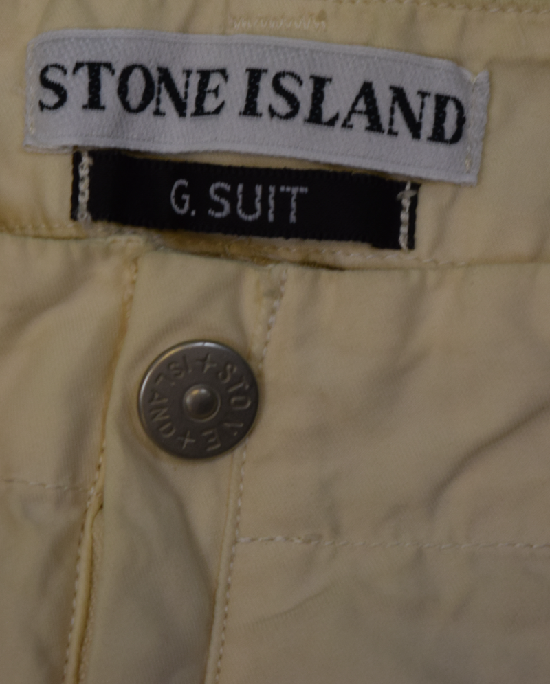 Stone Island Vintage G-Suit Trousers Cream detail view