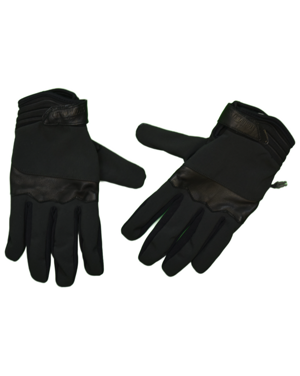 Stone Island Gloves	Black front view