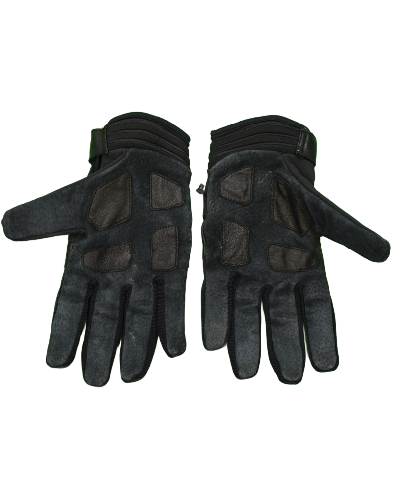 Stone Island Gloves	Black back view