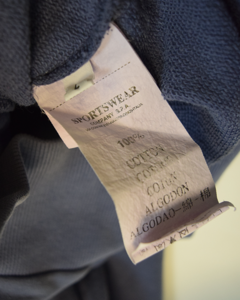 Stone Island Zip Up Sweater Blue detail view