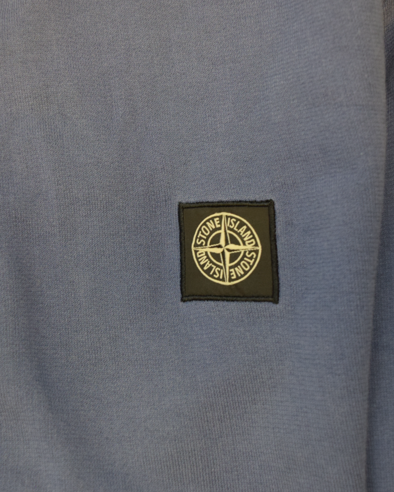 Stone Island Zip Up Sweater Blue detail view