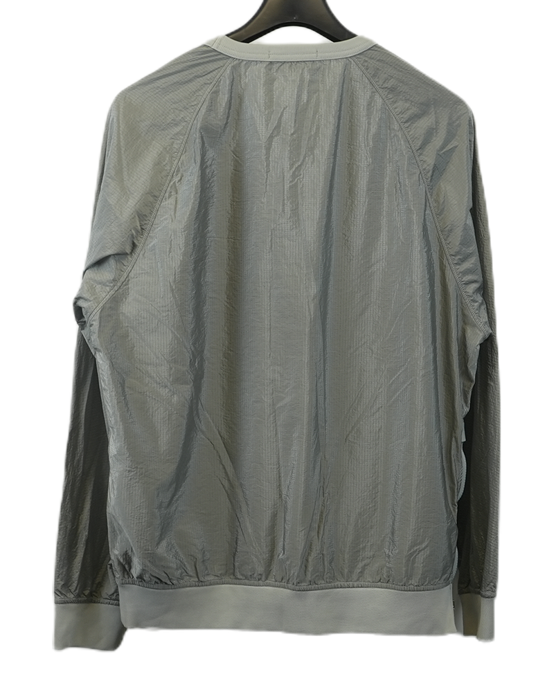 Stone Island Nylon Metal Patch Project Ripstop Sweater Silver