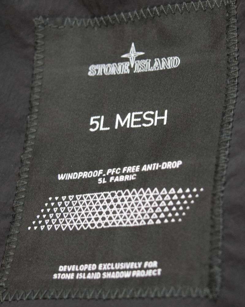 Stone Island Shadow Project 5L Mesh Bomber Black