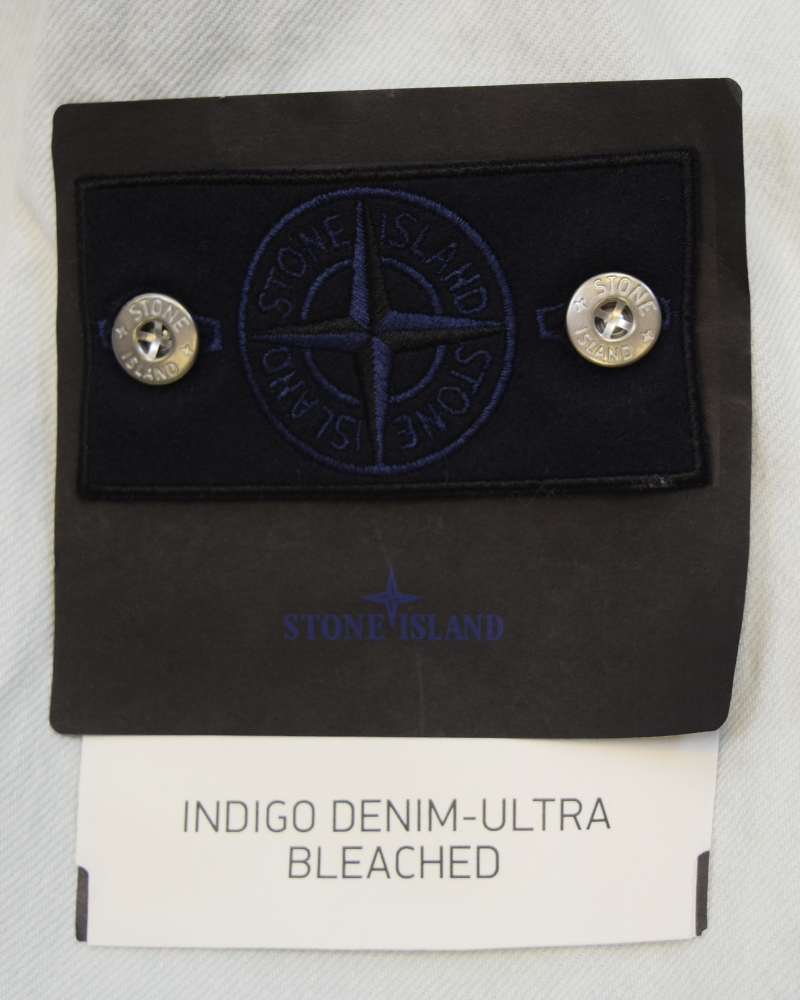 Stone Island Indigo Denim Jacket - Ultra Bleached White