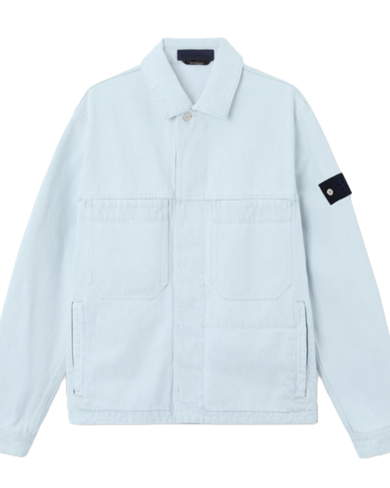 Stone Island Indigo Denim Jacket - Ultra Bleached White