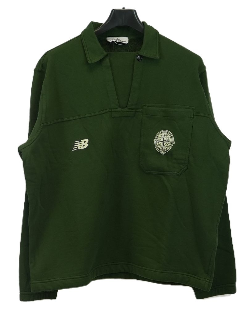 Stone Island X New Balance Drill Sweater Green