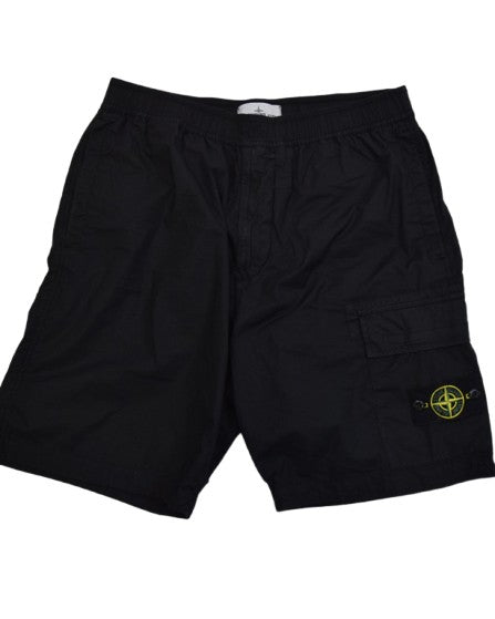 Stone Island Cargo Shorts Black detail view