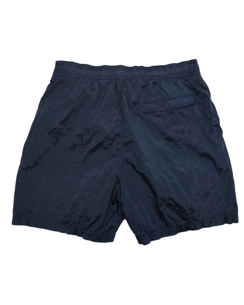 Stone Island Nylon Metal Patch Project Swim Short Blue back view