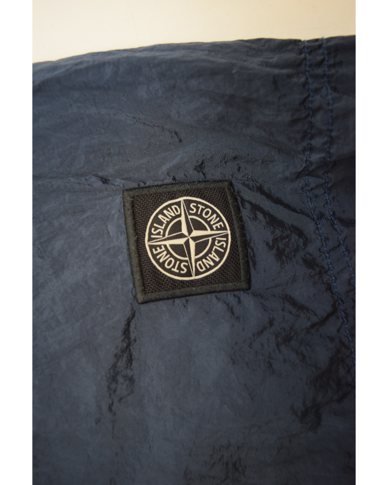 Stone Island Nylon Metal Patch Project Swim Short Blue detail view