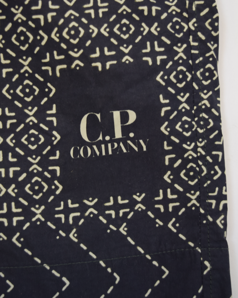 Stone Island Flatt Nylon Baja Print Swim Shorts Black detail view