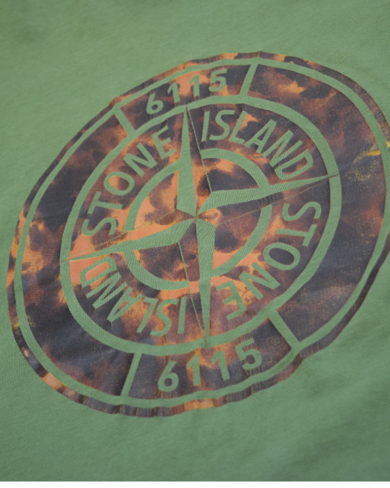Stone Island Tortoiseshell Camo print T-shirt detail view