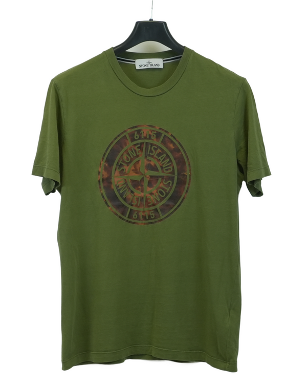 Stone Island Tortoiseshell Camo print T-shirt front view
