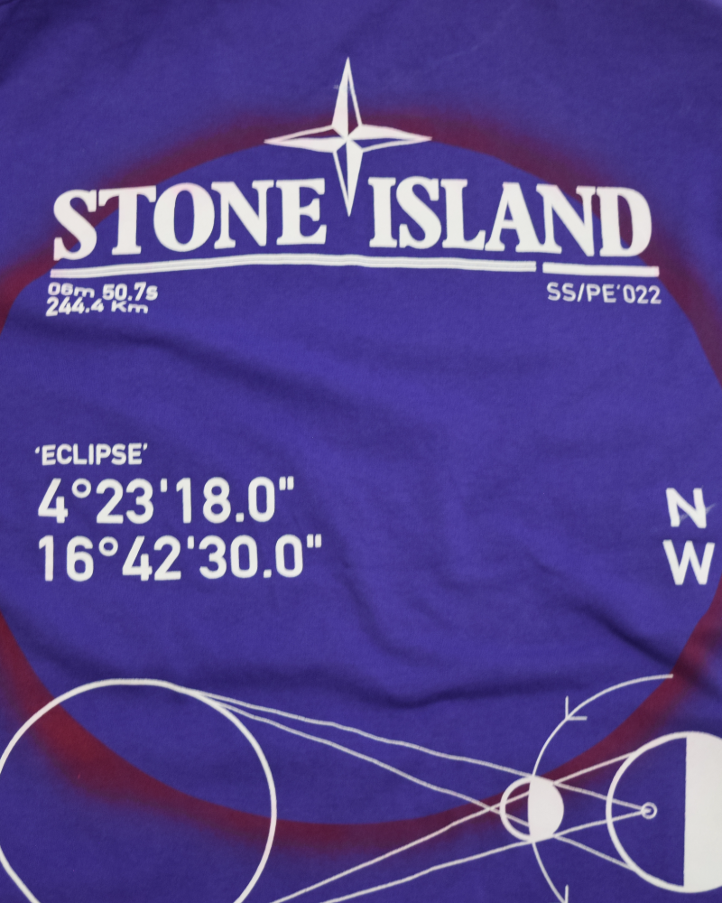 Stone Island Solar Exclipse T-Shirt Purple detail view