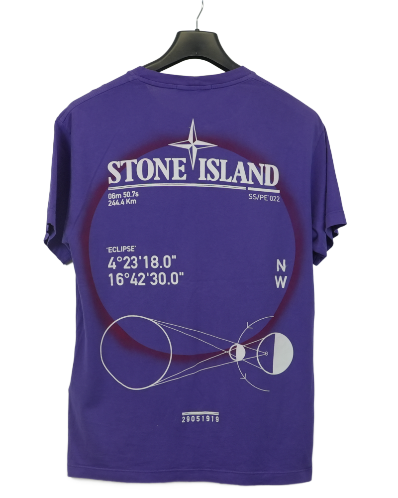 Stone Island Solar Exclipse T-Shirt Purple back view