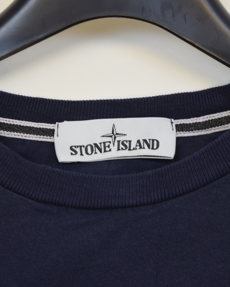 Stone Island Isola Di Pietra Print T-Shirt Blue detail view