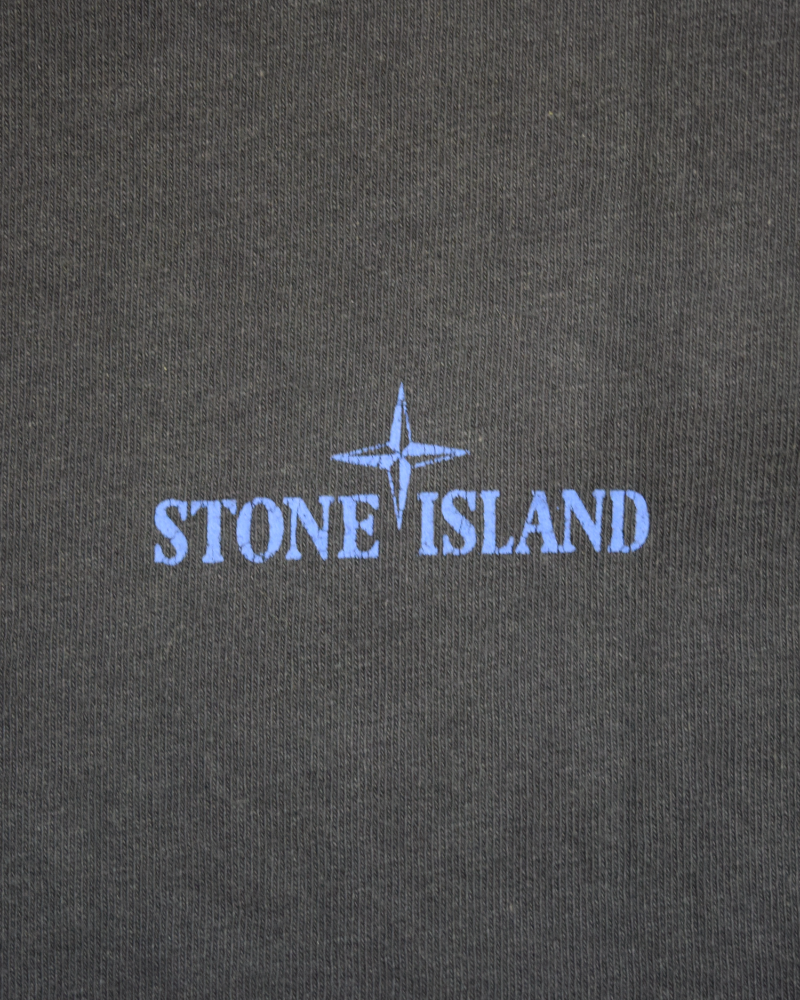 Stone Island Isola Di Pietra Print T-Shirt Blue detail view